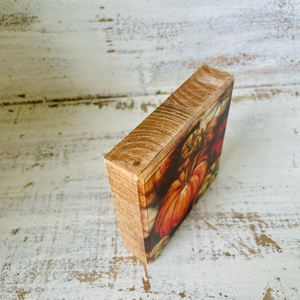 *Pumpkins Wood Block Sign - Picture 8 of 11